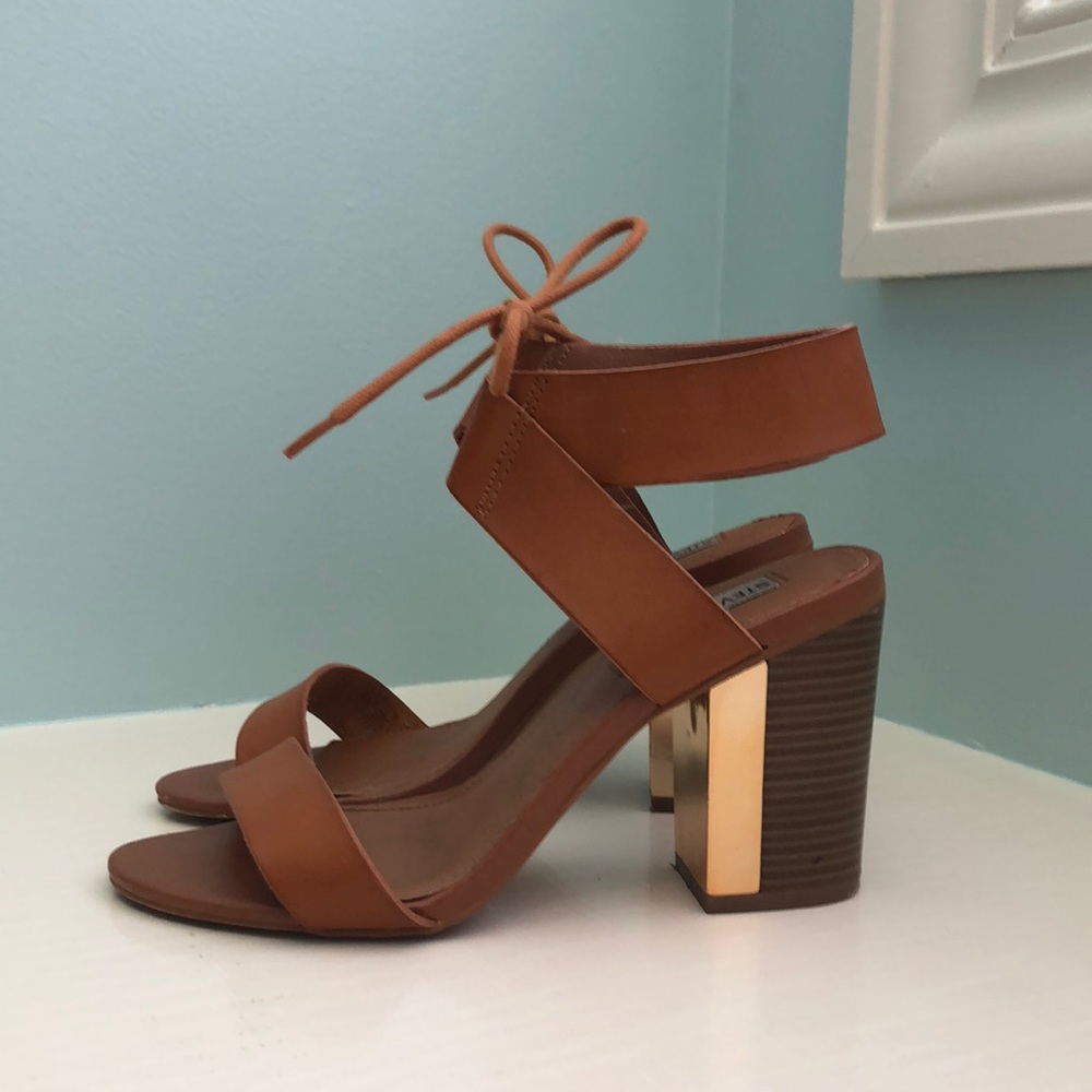 Steve Madden Gold/Brown heels